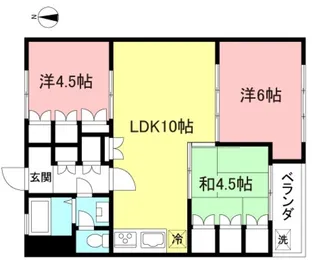 小金井第2コーポラス【4階】の間取り