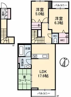 メゾンド香【2階】の間取り