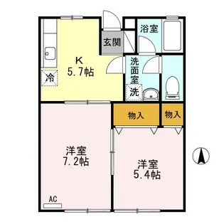 アーバンハイツ久保田【1階】の間取り