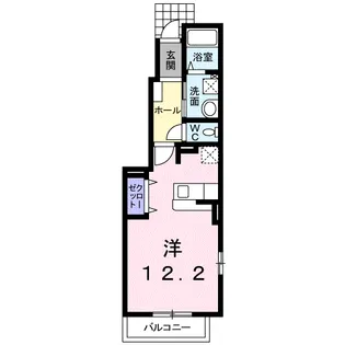 クレメントA【1階】の間取り