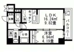 レジデンスフジミ【2階】の間取り