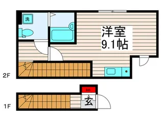 ヴィラージュ【2階】の間取り