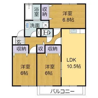 アーバン・スクエア壱番館【2階】の間取り