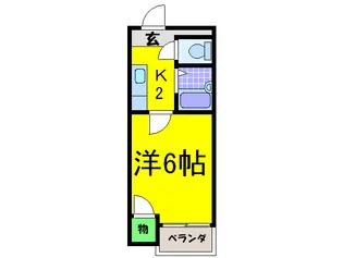 パ-クライフ住吉【1階】の間取り
