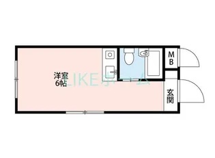 ハートハウス原木中山【2階】の間取り