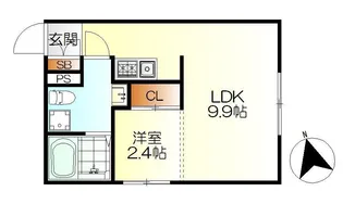 M・テラス吉浦新町【1階】の間取り