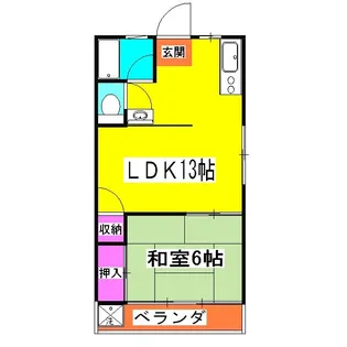 サイトウハイツ【1階】の間取り