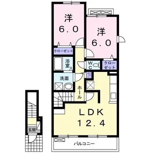 サニー ヒル A館【2階】の間取り
