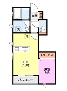 ステューディオ ウィロー【1階】の間取り