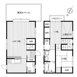 ネモフィラコート【1階】の間取り