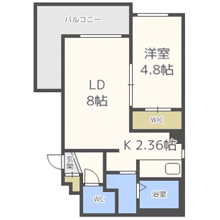 LAURUS【1階】の間取り