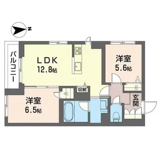 ヴォーラ三郷中央【3階】の間取り