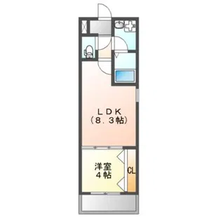 Chillway吹田元町【1階】の間取り