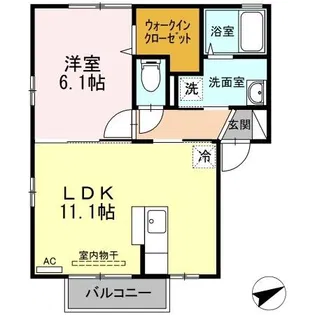 アヴァンサール 栄【2階】の間取り