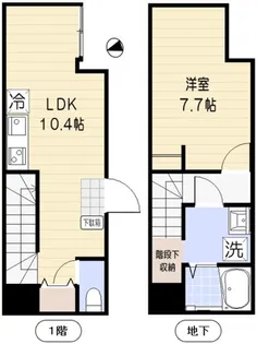 品川サザンコート【1階】の間取り