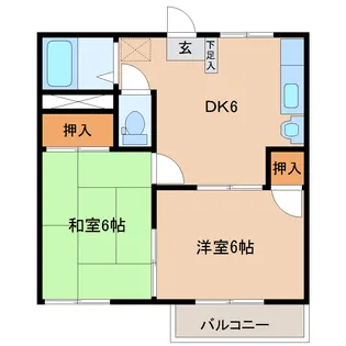 コーポOSADA【2階】の間取り