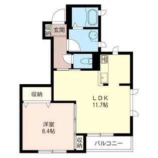メルベーユ【1階】の間取り