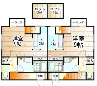 クローバーハイツ【2階】の間取り