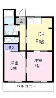 ロイヤルハイムK【4階】の間取り
