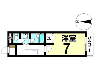フラワーコート【1階】の間取り