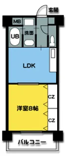 メゾンドグロリア【3階】の間取り
