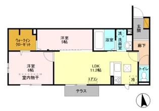 グランドソレイユ【1階】の間取り