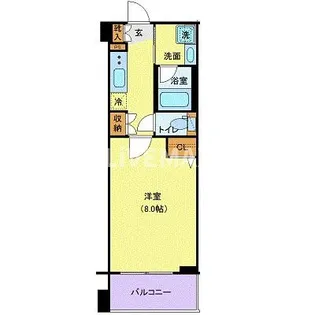 メイクスデザイン新宿【5階】の間取り
