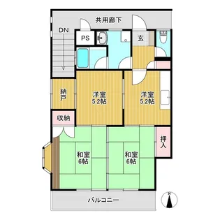 コーポ松本【2階】の間取り
