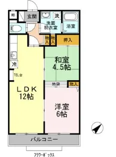 東京都板橋区赤塚6【マンション】の間取り