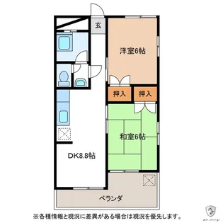 コーポユートピア【4階】の間取り