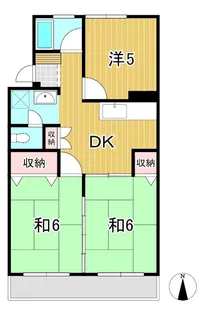 ハイツことぶき【4階】の間取り