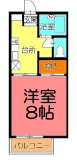 ルーブル美野【1階】の間取り