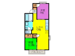 コーポ西村【2階】の間取り