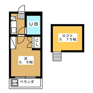 ジュネパレス津田沼第27【2階】の間取り