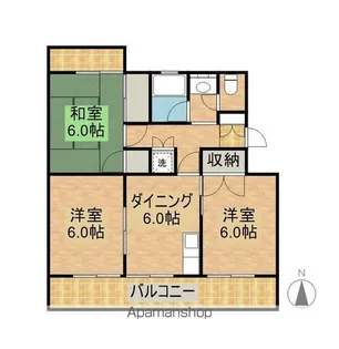 ニューライフ新別府【4階】の間取り