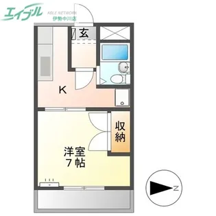 サンパレス【1階】の間取り