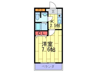 マンション女庵奈【2階】の間取り
