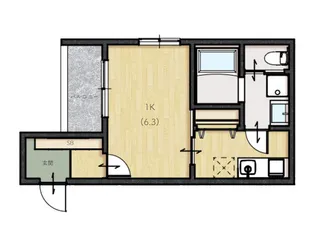 エクセル【2階】の間取り