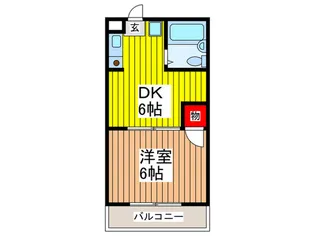 ウィリアムヒルズ新都心【3階】の間取り