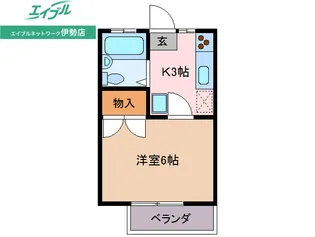 キャンパスライフ【1階】の間取り
