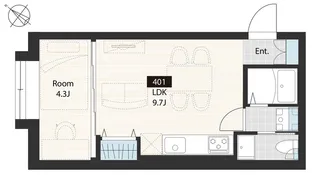 西日暮里レーベルグランデ【4階】の間取り