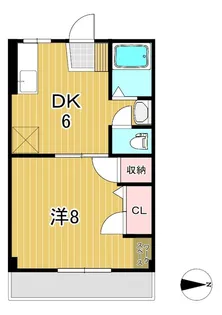 グランディールフジナミ【2階】の間取り