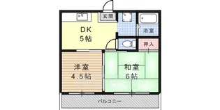 スカイハイツ五和【3階】の間取り