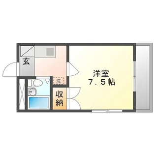 辰巳ハイツ【1階】の間取り