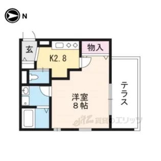メゾン妙法院【1階】の間取り