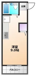 コーポハナブサ【2階】の間取り