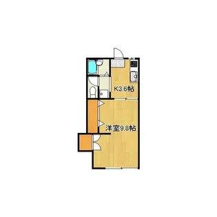 ツチヤハイツ【1階】の間取り