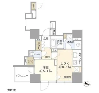 パークホームズ南池袋【4階】の間取り