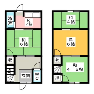 愛知県名古屋市中川区打中1【一戸建】の間取り