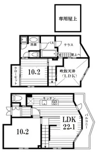 京都府京都市下京区御影堂町【マンション】の間取り